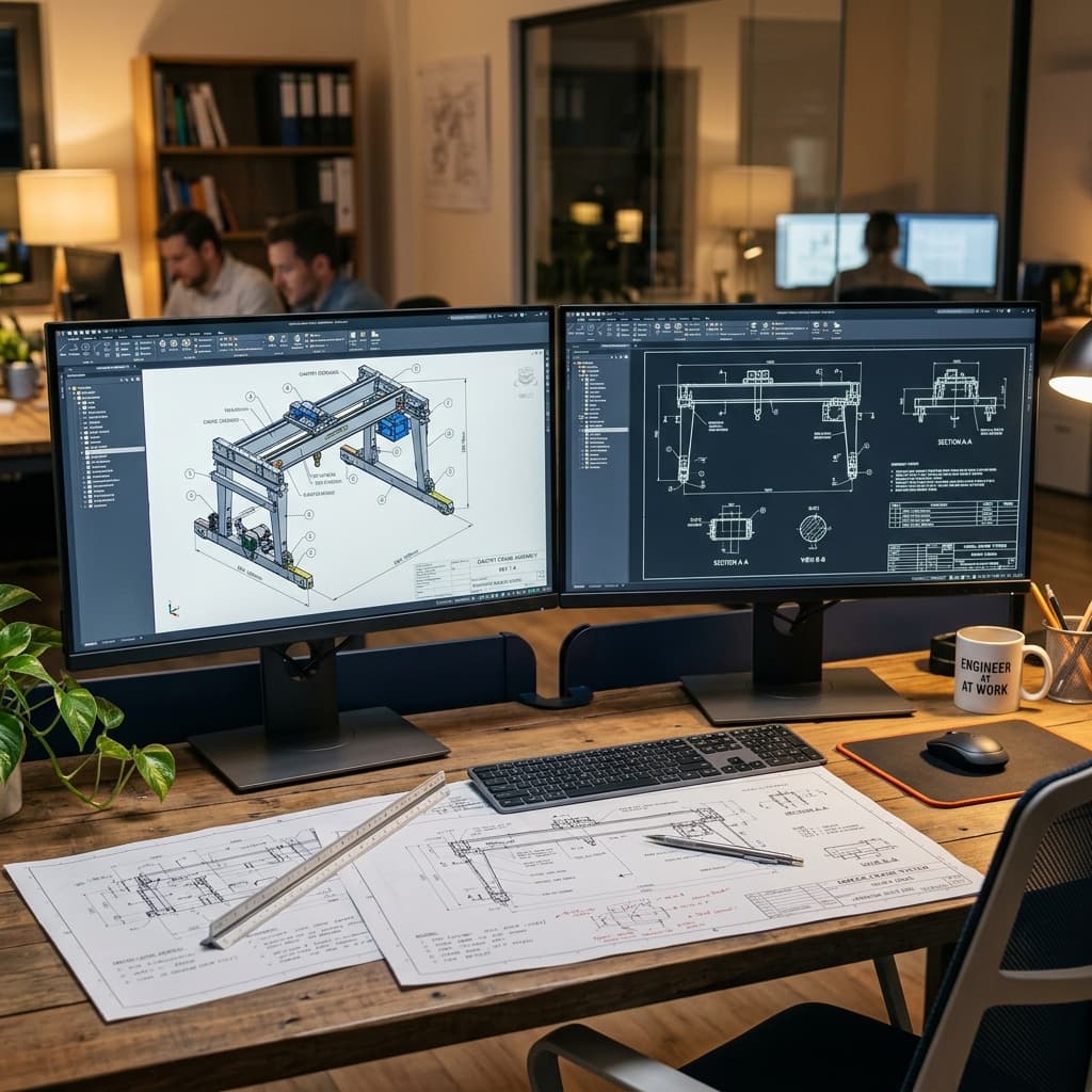 Engineering blueprint background
