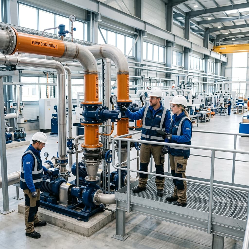 Manmath Engineering Team inspecting industrial installation